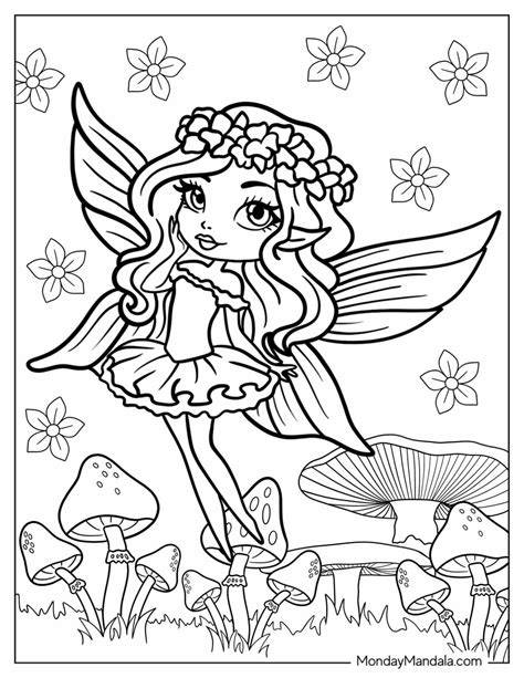 Printable Coloring Pages Fairies