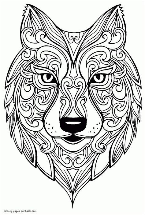 Printable Coloring Pages For Adults Animals
