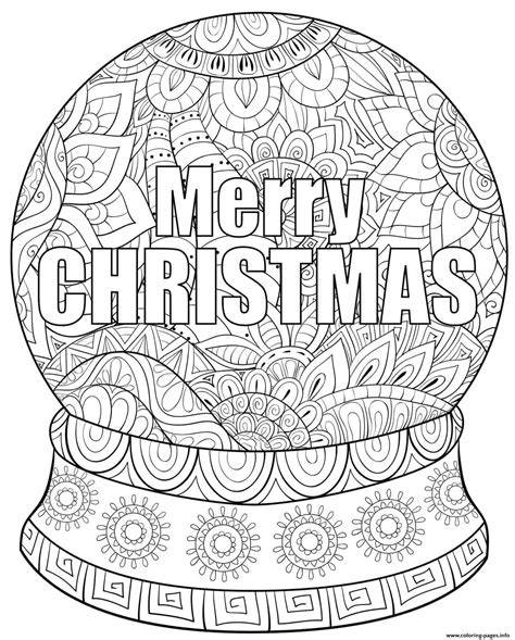 Printable Coloring Pages For Adults Christmas