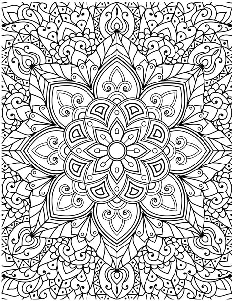 Printable Coloring Pages For Adults Mandala