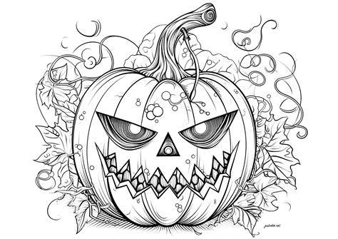 Printable Coloring Pages Halloween For Adults