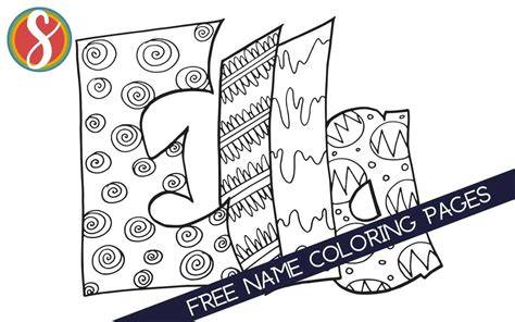 Printable Coloring Pages Names