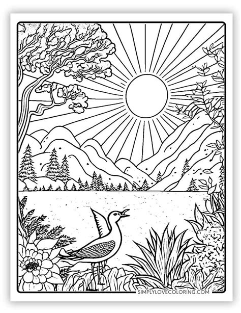 Printable Coloring Pages Nature