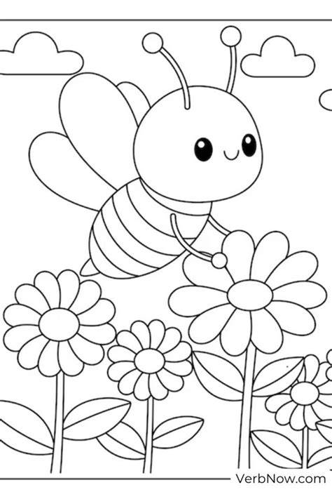 Printable Coloring Pages Of Bees