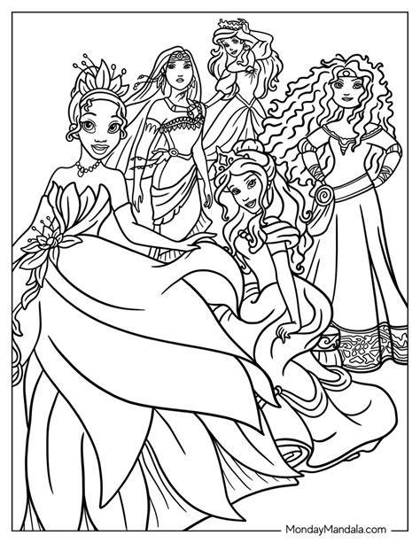 Printable Coloring Pages Of Disney Princesses