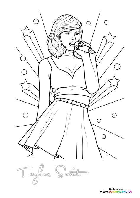 Printable Coloring Pages Taylor Swift