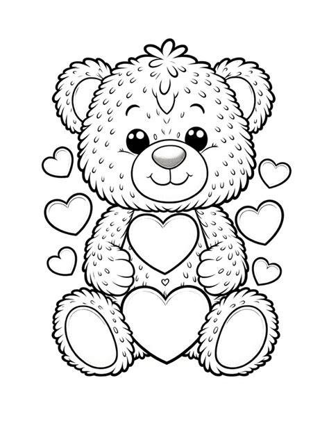 Printable Coloring Pages Teddy Bear