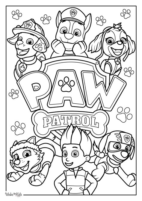 Printable Coloring Paw Patrol