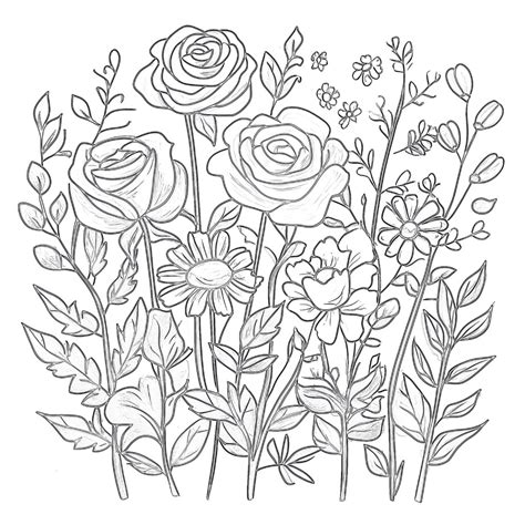 Printable Coloring Sheets Flowers
