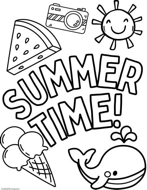 Printable Coloring Sheets For Summer