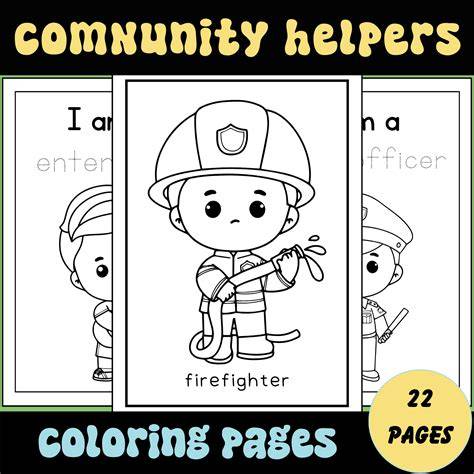 Printable Community Helpers Coloring Pages