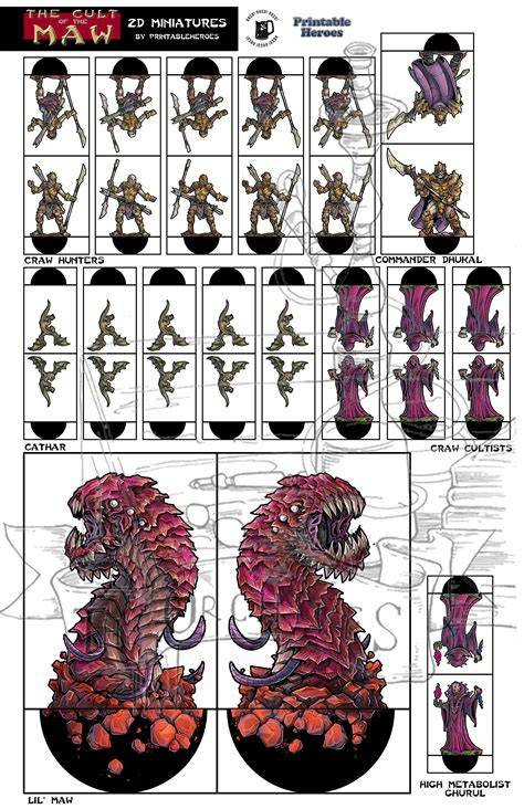 Printable D D Minis