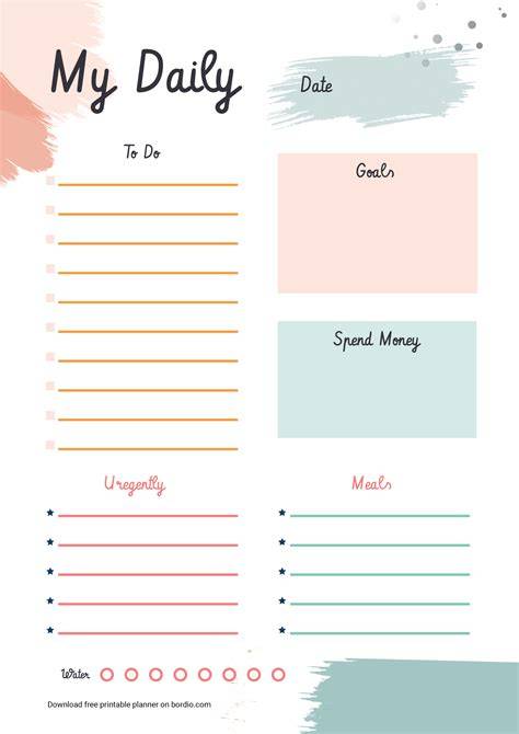 Printable Daily Planners