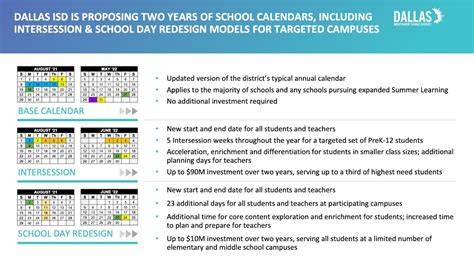 dallas isd calendar