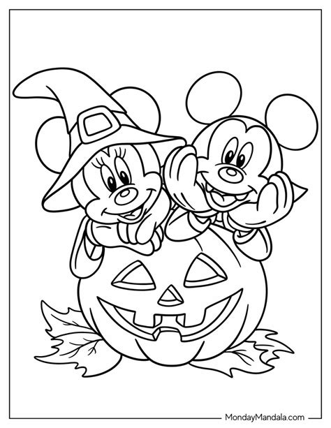 Printable Disney Halloween Coloring Pages