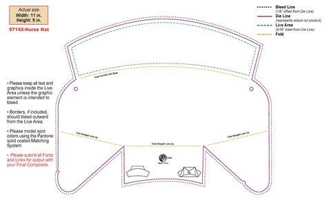Printable Diy Nurse Cap