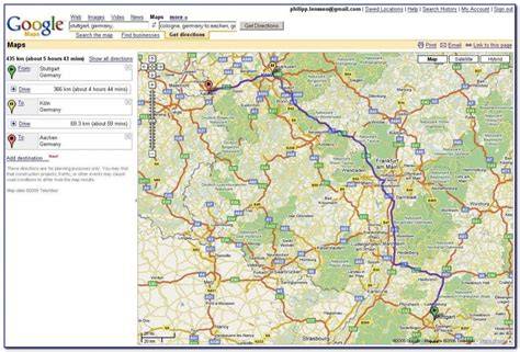 Printable Driving Directions Google Maps