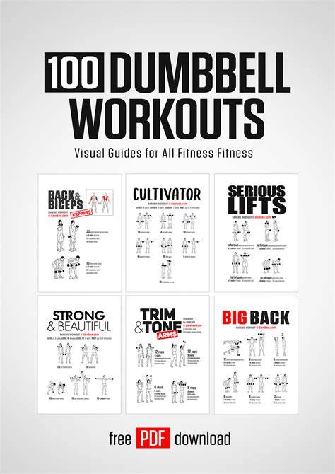 Printable Dumbbell Workout