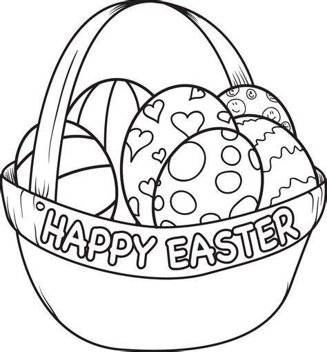 Printable Easter Basket Coloring Pages