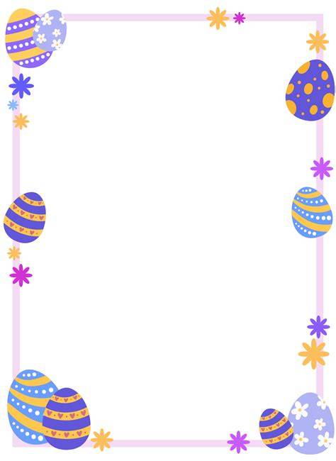 Printable Easter Border