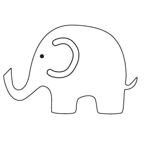 Printable Elephant Outline