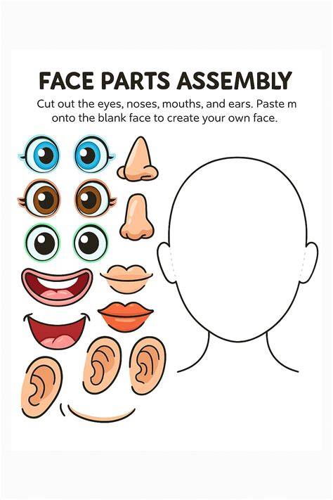 Printable Face Parts