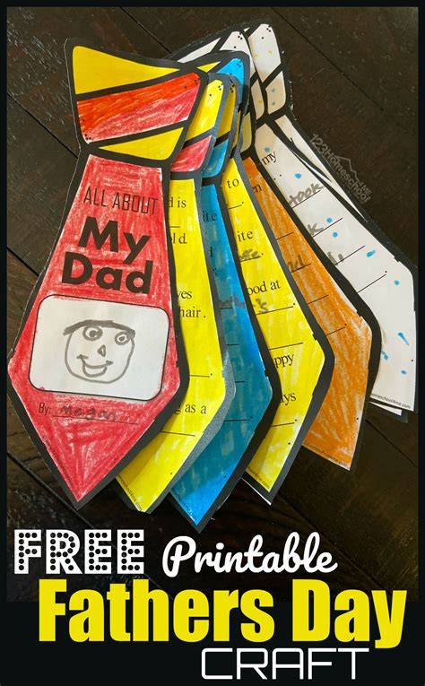 Printable Fathers Day Crafts