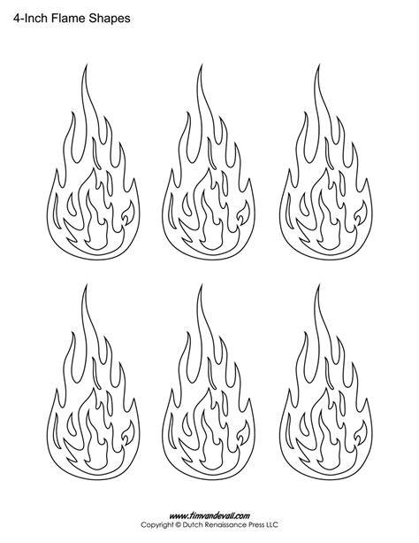 Printable Fire Flames