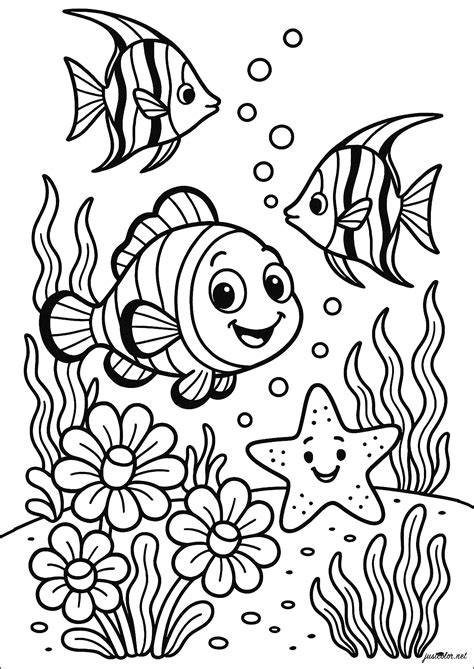 Printable Fish Coloring Sheets