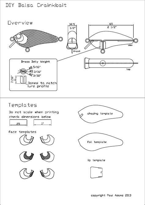 Printable Fishing Lure Templates Pdf