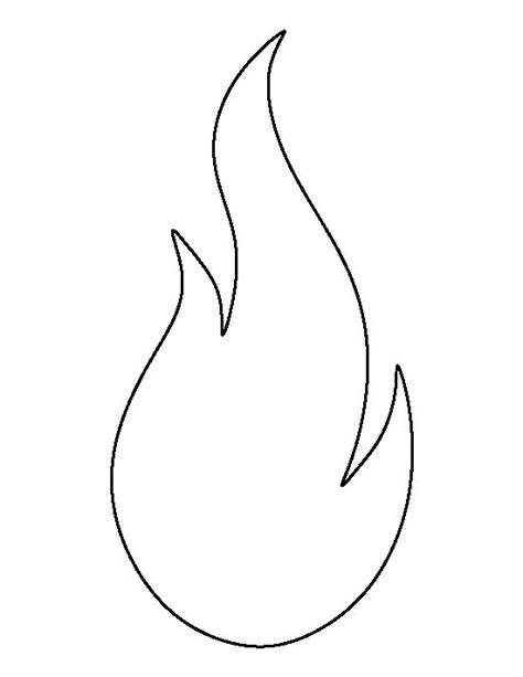Printable Flames Template