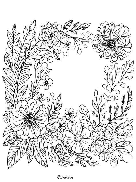 Printable Floral Coloring Pages
