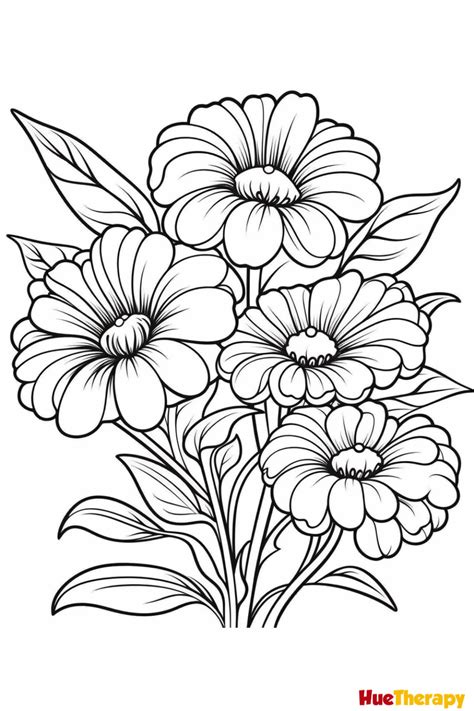 Printable Flower Coloring Sheets