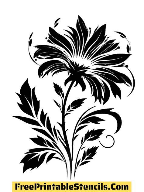 Printable Flower Stencil Templates