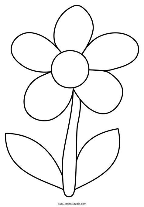 Printable Flower Template Pdf