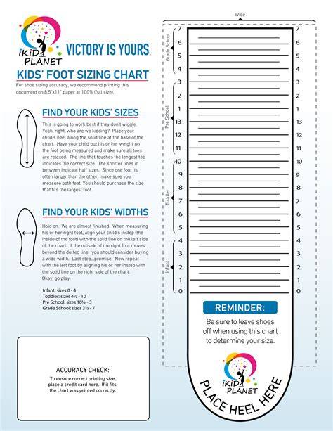 Printable Foot Measure