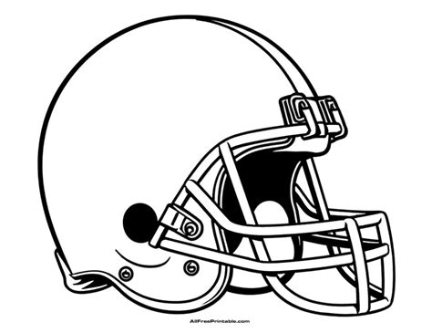 Printable Football Helmet