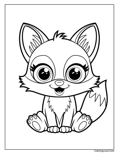 Printable Fox Coloring Pages