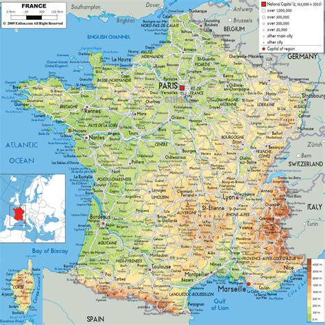 Printable France Map