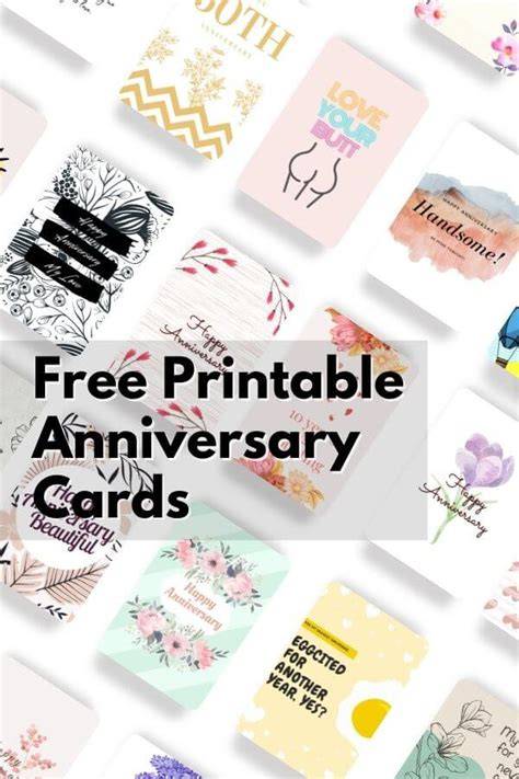 Printable Free Anniversary Cards