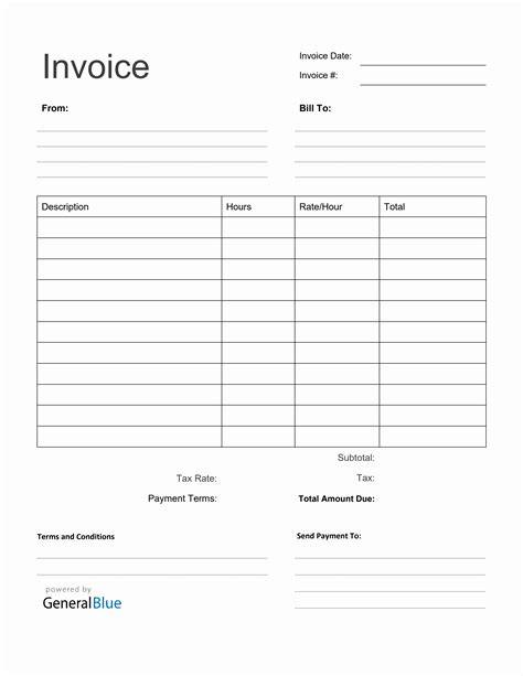 Printable Free Invoices