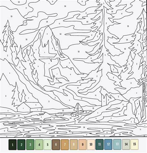 Printable Free Paint By Numbers Templates