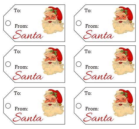 Printable From Santa Labels