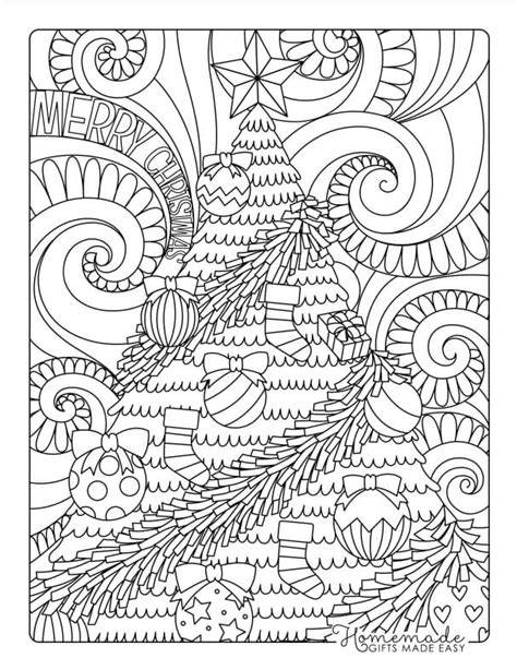 Printable Full Page Christmas Coloring Pages For Adults
