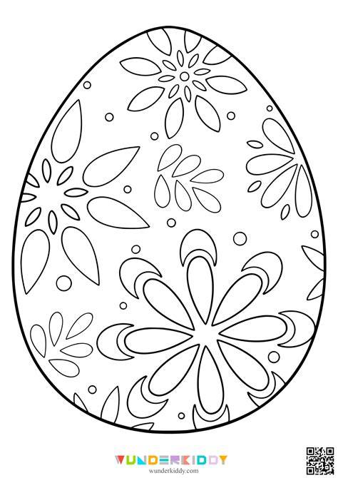 Printable Full Page Easter Egg Template