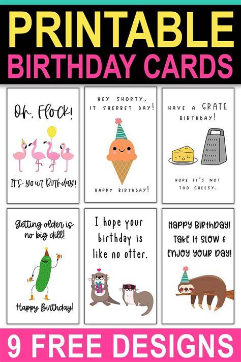 Printable Funny Birthday Card