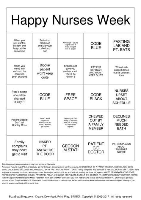 Printable Games For Nurses Week