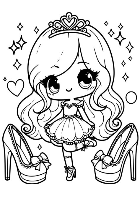Printable Girly Coloring Pages