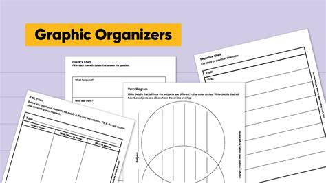 Printable Graphic Organizers Free