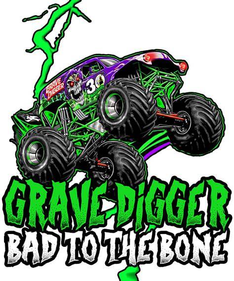 Printable Grave Digger Clipart